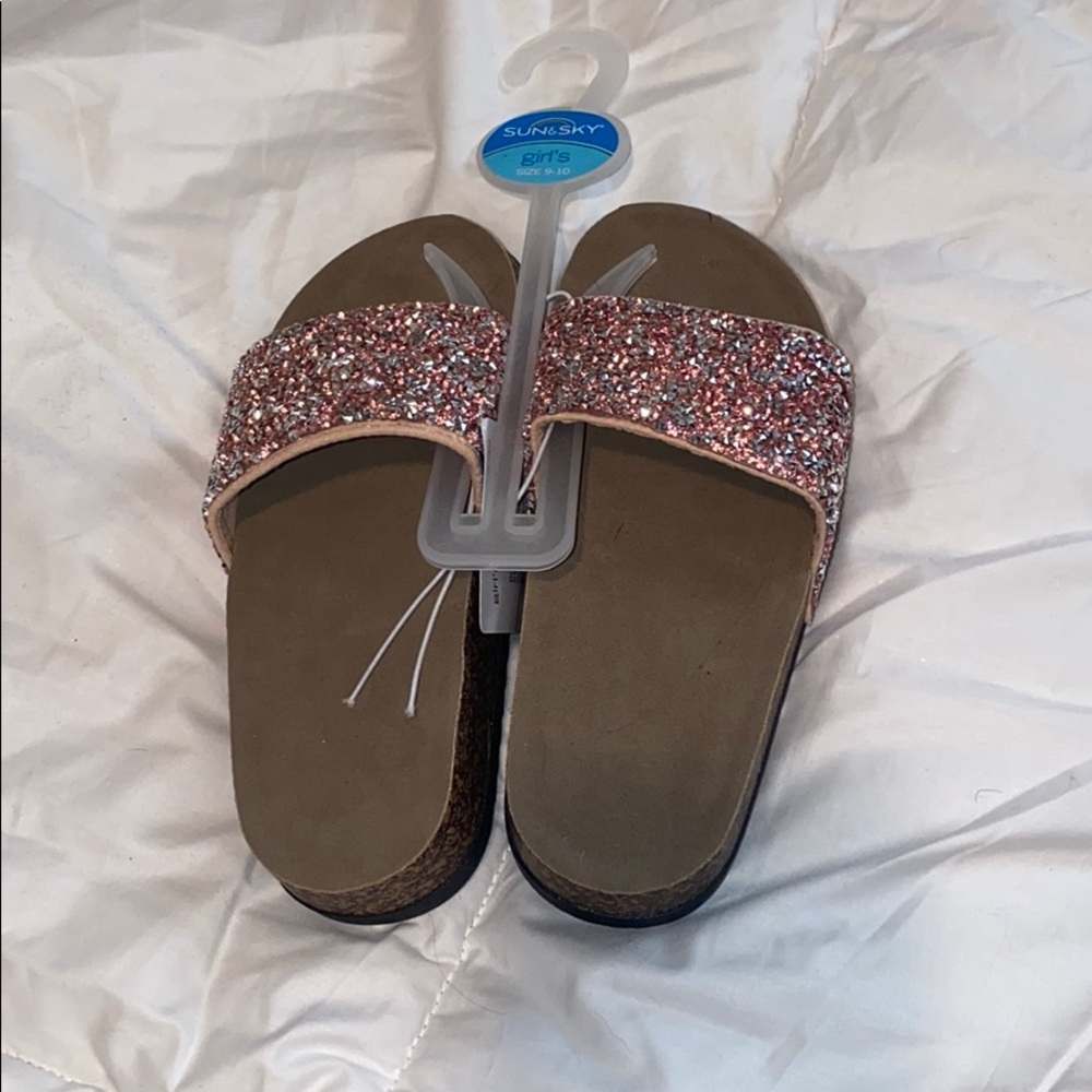 Girls glittery slides